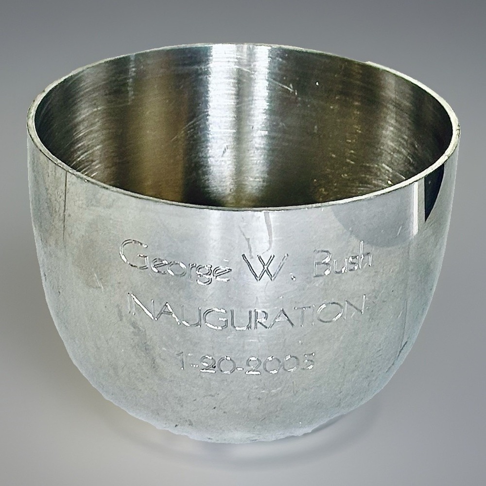 George W Bush 2nd Inauguration Pewter Jefferson Cup 2005 Kirk Stieff P50 Seal